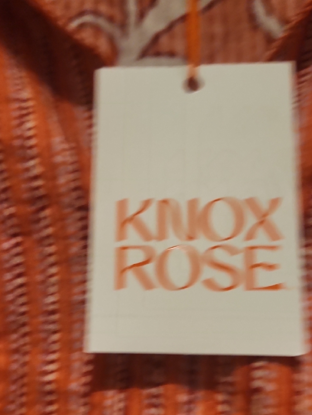 NWT Knox Rose Orange Floral Peasant Blouse Size XL - Picture 3 of 9
